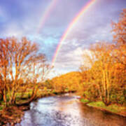 Rainbow Over The River Ii Art Print