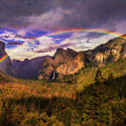 Rainbow Over Yosemite Art Print