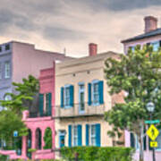 Rainbow Row Charleston South Carolina Art Print