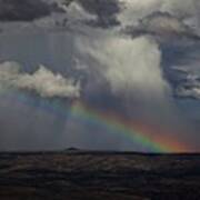 Rainbow Storm Over The Verde Valley Arizona Art Print