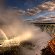 Rainbows Over Niagara Falls Art Print