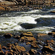 Rapids And Rocks Art Print