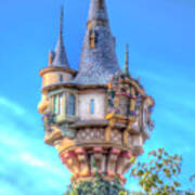 Rapunzel Castle Tower Art Print