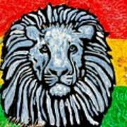 Rastafari Lion Art Print