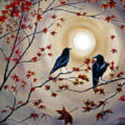 Ravens In Autumn Art Print