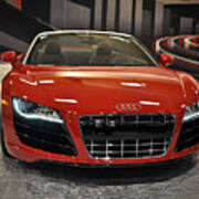 Red Audi R8 Seattle Auto Show 2011 Art Print