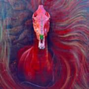 Red Diablo Equine Art Print