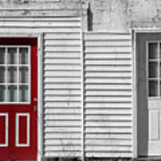 Red Door White Door Art Print