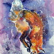 Red Fox Hunting Art Print