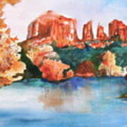 Red Rock Crossing Art Print