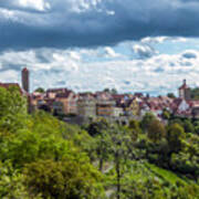 Red Rooftops - Rothenburg Art Print