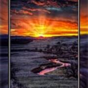 Redwater River Sunrise Art Print