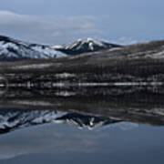 Reflections On Lake Mcdonald 3 Art Print