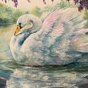 Regal Swan Art Print