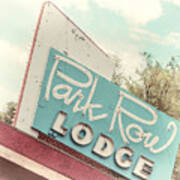 Retro Lodge Sign - Photography Art Print