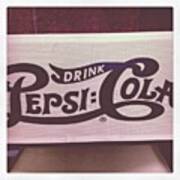 Retro Signs. Drink #pepsi #cola Art Print