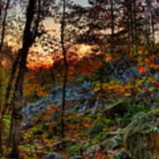 Rib Mountain State Park Fall Sunset Art Print