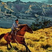 Ride'm Cowboy Art Print