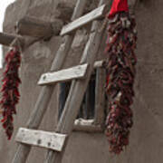 Ristras In Taos Pueblo Art Print