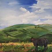 Road To Melrose, Montana         32 Art Print