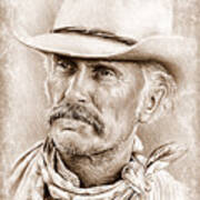 Robert Duvall  The Western Collection Art Print