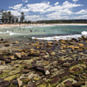 Rocks At Dee Why Beach Art Print