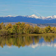 Rocky Mountain Front Range Autumn Panorama Art Print