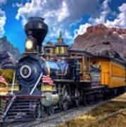 Rocky Mountain Train Art Print