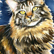 Ronja - Maine Coon Cat Painting Art Print