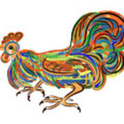 Rooster- Symbol Of Chinese New Year Art Print