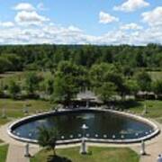 Rosary Pond At Our Lady Of Fatima Basilica Shrine In Lewiston New York Art Print