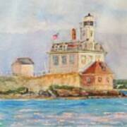 Rose Island Lighthouse Newport Ri Art Print