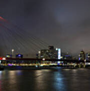 Rotterdam - Willemsbrug At Night Art Print