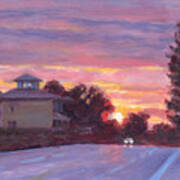 Route 20 Sunset Art Print