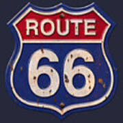 Route 66 Shirt Art Print