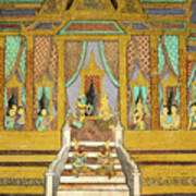 Royal Palace Ramayana 21 Art Print