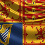 Royal Standard Of The United Kingdom In Scotland Art Print