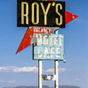 Roys Motel Ande Cafe Art Print