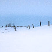 Rural Prairie Winter Landscape Art Print