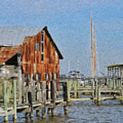 Rusted But Still Standing In Apalachicola Art Print