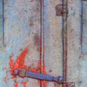 Rusted Iron Door Handle Art Print