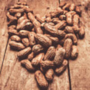 Rustic Country Peanut Heart. Natural Foods Art Print