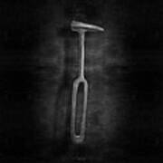 Rustic Hammer In Bw Art Print