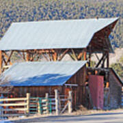 Rustic Hay Barn Cedaredge Colorado Art Print