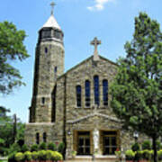 Sacred Heart Catholic Church In Riverton New Jersey Art Print