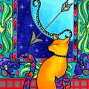 Sagittarius Cat Zodiac Art Print