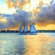 Sailing By Sunset Key Art Print