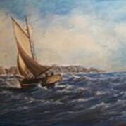 Sailing On Narragansett Bay Art Print