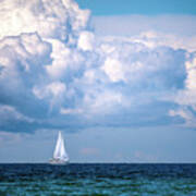 Sailing Under The Clouds Art Print