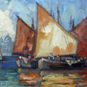 Sails 2 - Venice Art Print